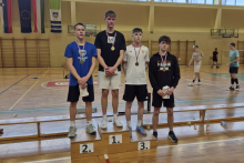 Ožbej Drmota v badmintonu 3. v državi