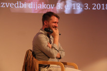 Rok Biček, režiser filma Družina, gost dijakov 3. e 