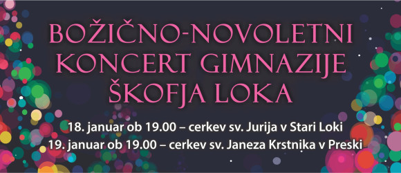 Božično-novoletni koncert Gimnazije Škofja Loka 