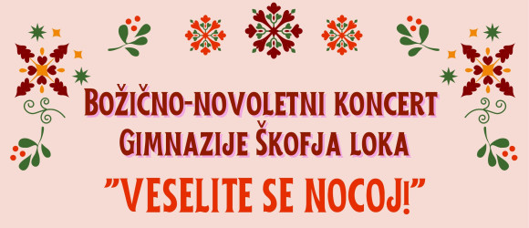 Božično-novoletni koncert Gimnazije Škofja Loka